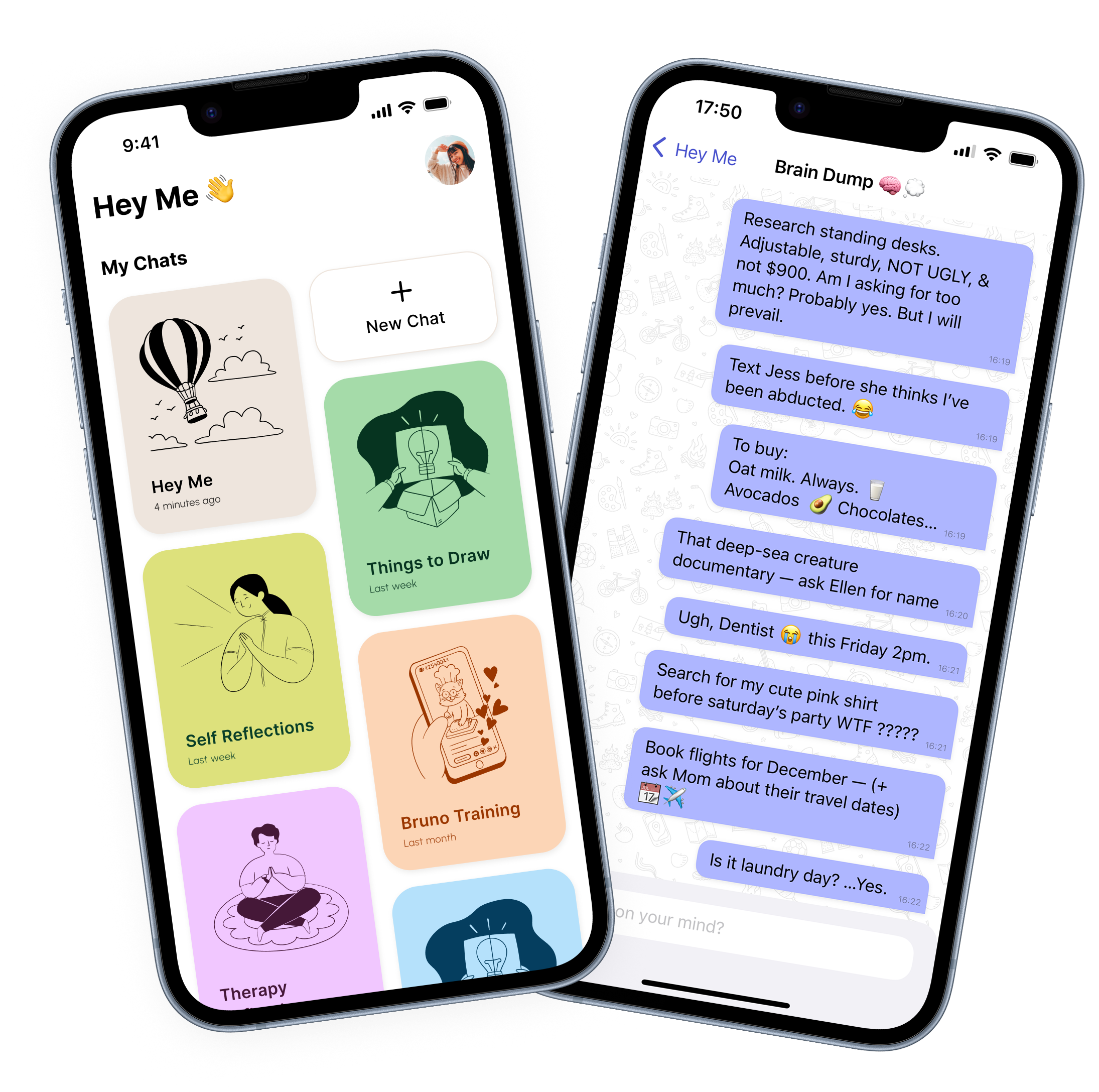 Hey Me App Screenshot
